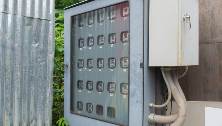 Electrical Control Meter Panel Board With Numbers